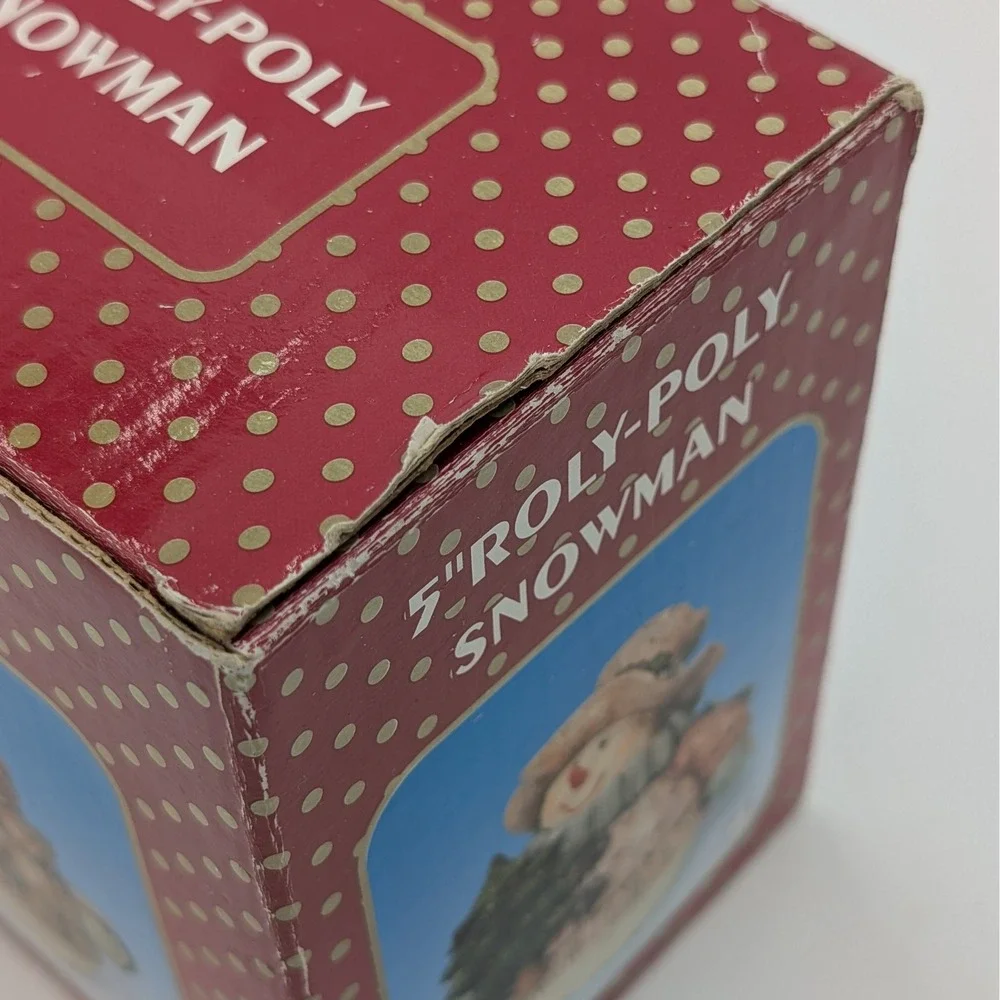 Pan-Orama Gifts Roly-Poly Snowman Figurine 5 Inch Rustic Christmas Decor 1457